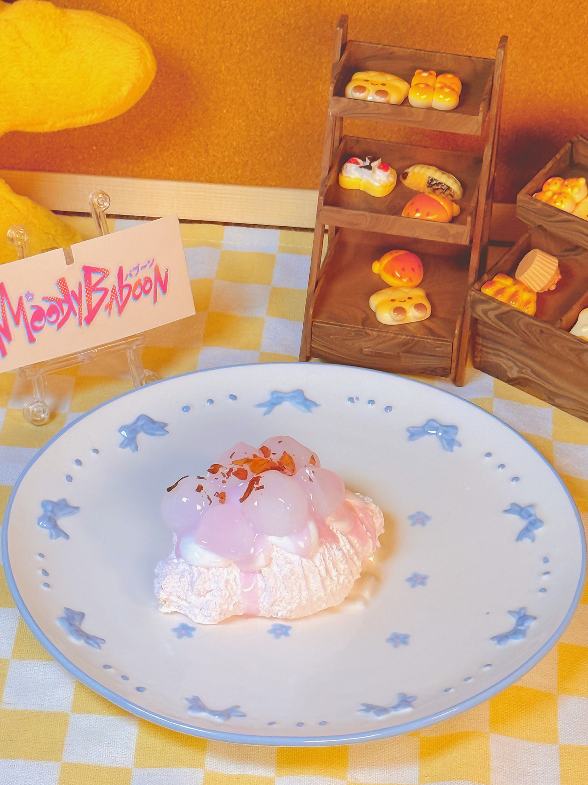 cotton-candy glazed croissant
