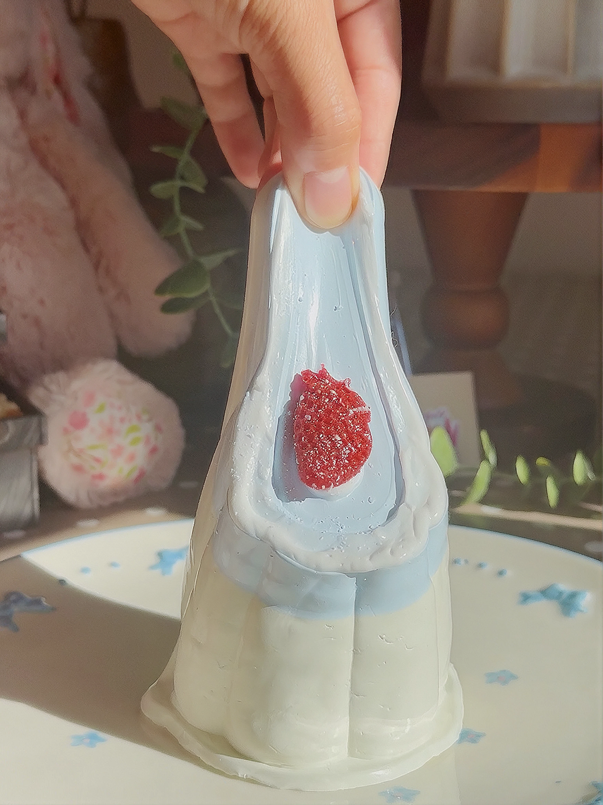 wobbly milk pudding